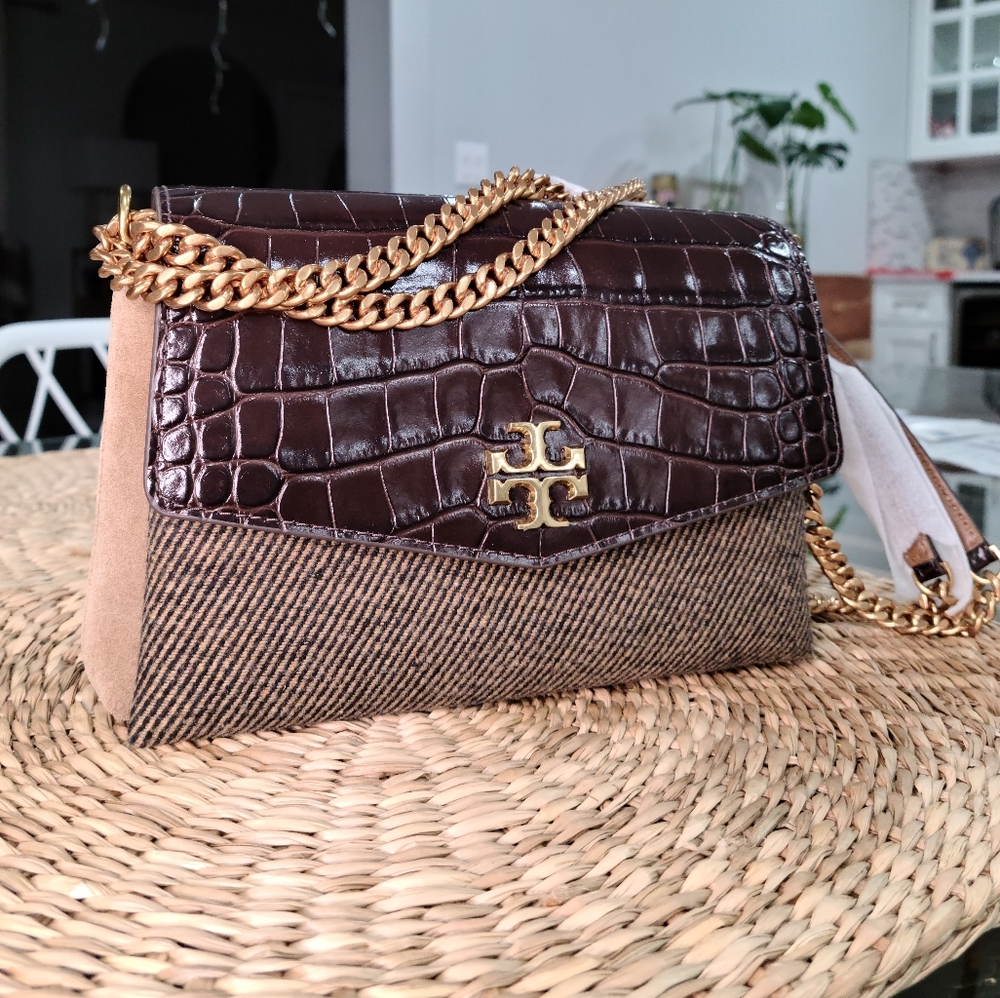 Tory Burch Kira Tweed Small Convertible Shoulder Bag